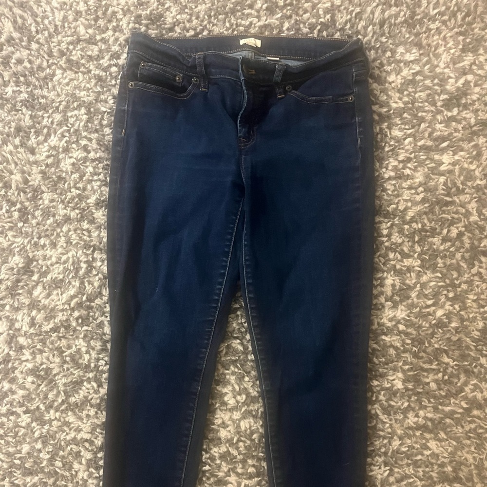 J crew denim stretch capris